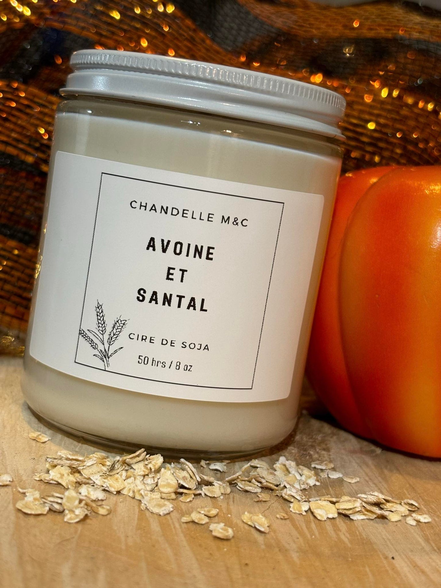 Chandelle : Avoine & Santal