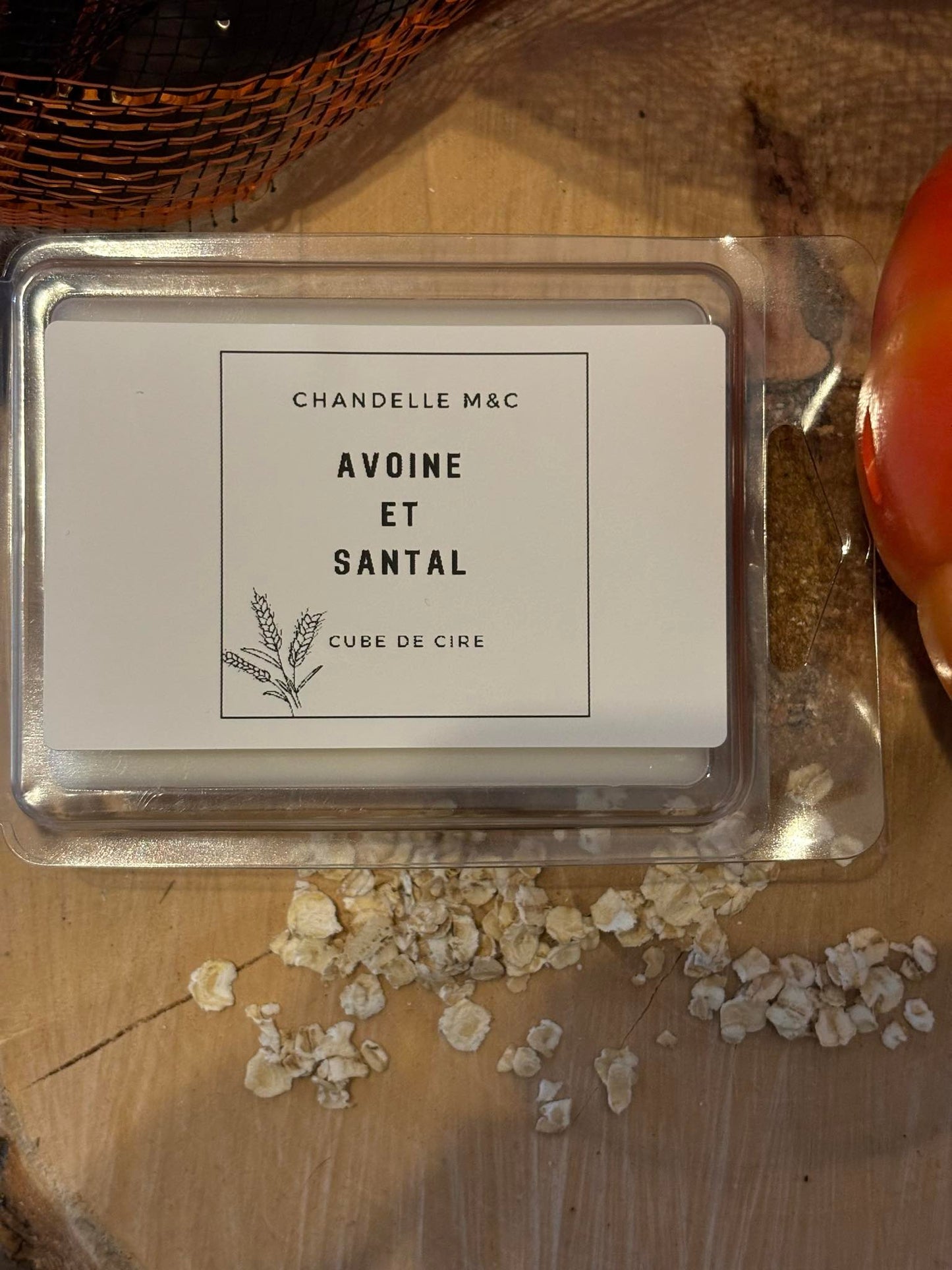 Cube de cire : Avoine & Santal