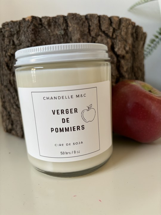 Chandelle : Verger de pommiers